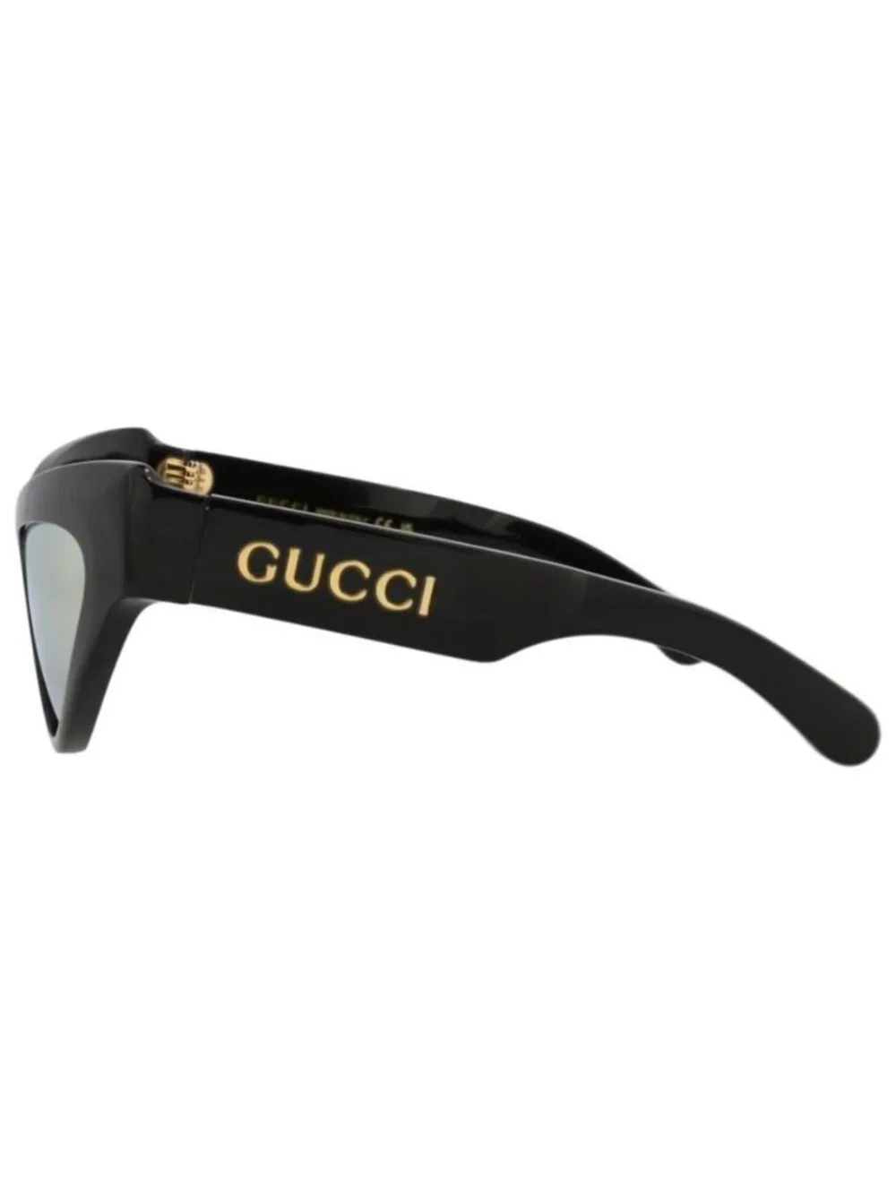 New Gucci Womens Cat Eye Black Black Gold Fashion Designer Sunglasses